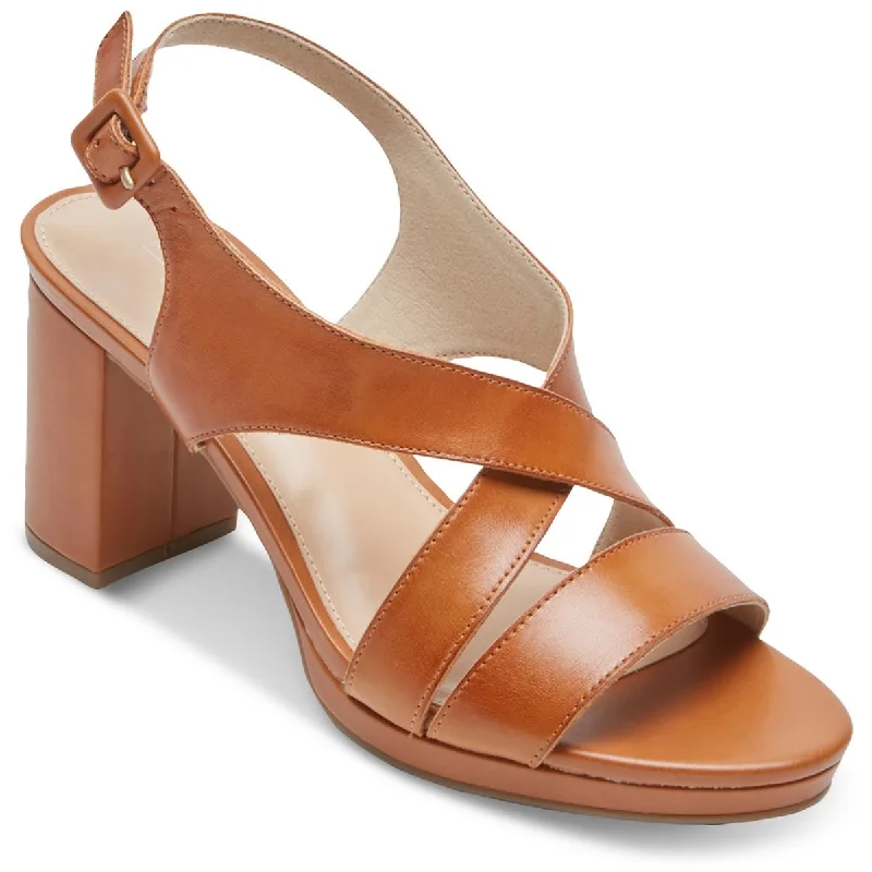 Rockport Womens Tabitha Sling Leather Strappy Heels---Affordable Strappy Platform Heels with Premium Quality