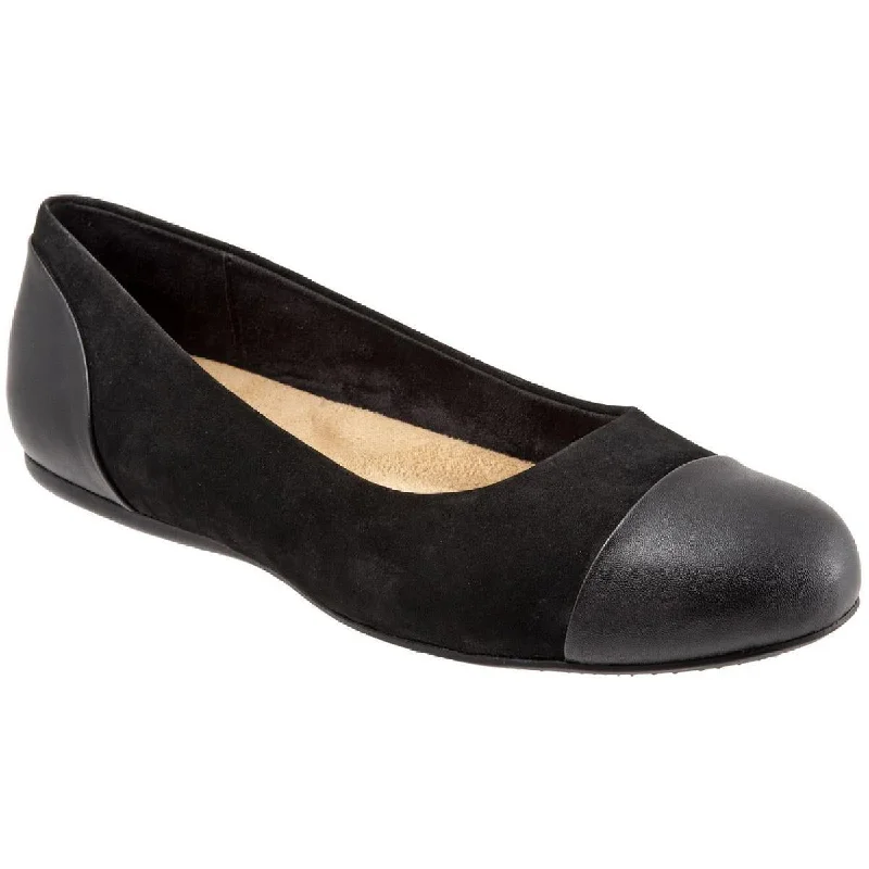 Stylish Slip-On Pumps for Quick Elegance---SoftWalk Womens Sonoma Leather Slip On Ballet Flats