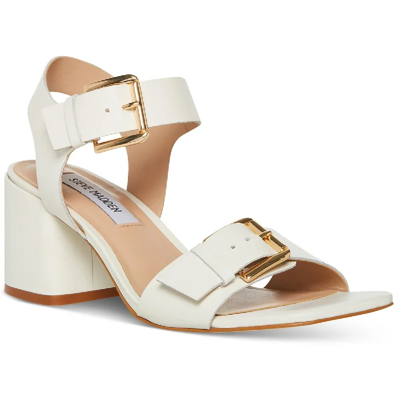 Trendy Chunky Heel Pumps for Casual Wear--Steve Madden Womens ADALENA Leather Block Heel Pumps