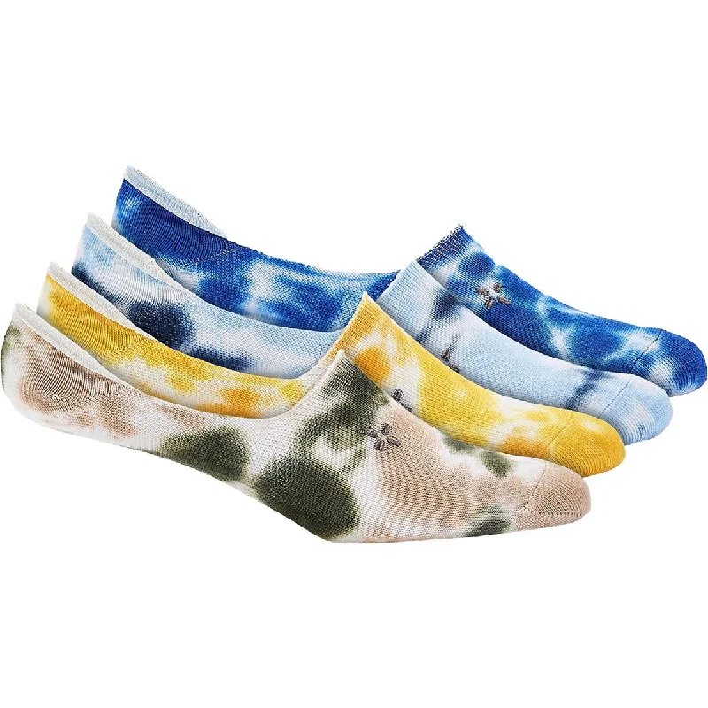 Versatile Heeled Sandals for Any Occasion---Sun + Stone Mens 4 Pack Tie-Dye No Show Socks