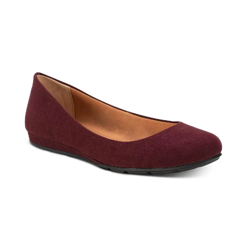 Stylish Slip-On Pumps for Quick Elegance---Sun + Stone Womens Eliana Padded Insole Slip On Ballet Flats