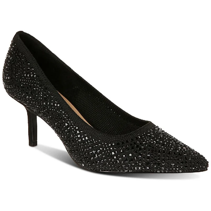 Stiletto Heel Pumps with Perfect Fit--Thalia Sodi Womens Heathere Rhinestone Pointed Toe Pumps-Fashionable & Classic