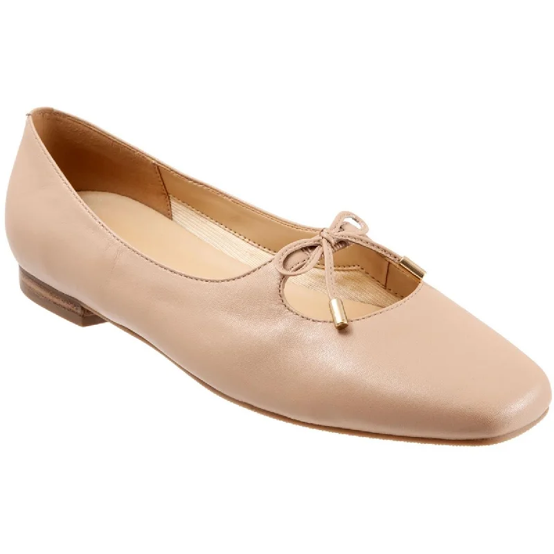 Stylish Slip-On Pumps for Quick Elegance---Trotters Womens Honesty Slip On Flat Ballet Flats