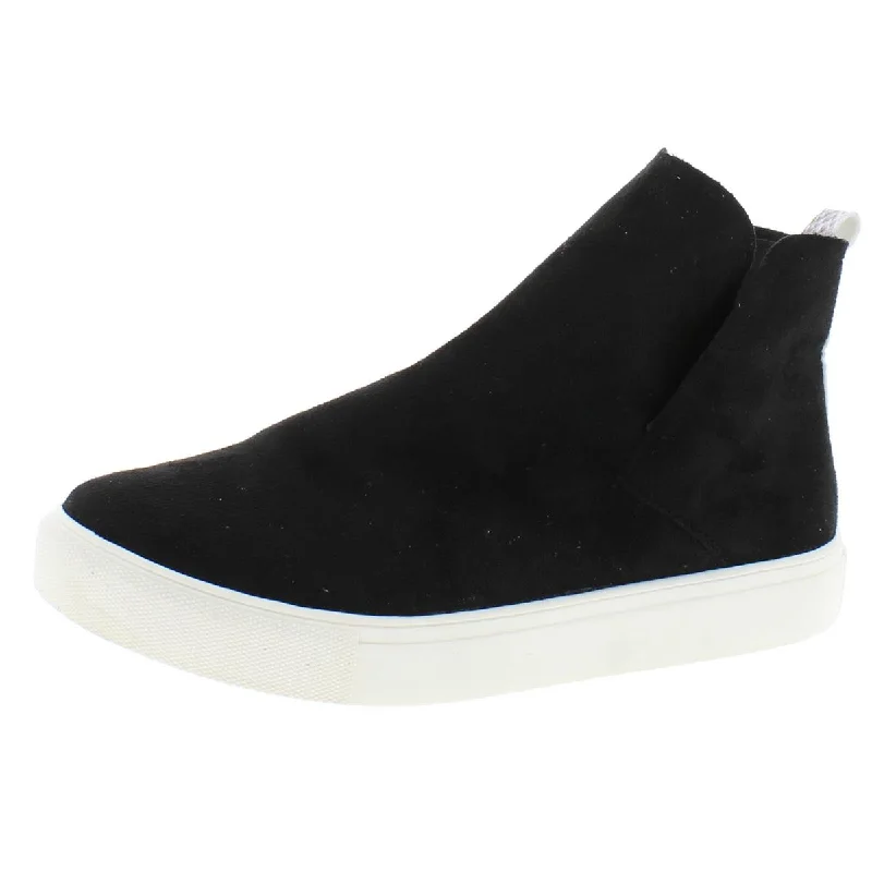 Affordable Suede Ankle Pumps for All-Day Wear--Very G Rolla Women's Faux Suede High Top Slip On Sneakers