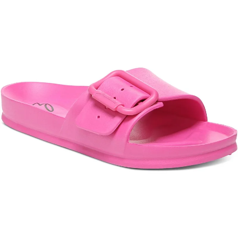 Versatile Heeled Sandals for Any Occasion---Zodiac Womens Desert Buckle Slip-On Pool Slides