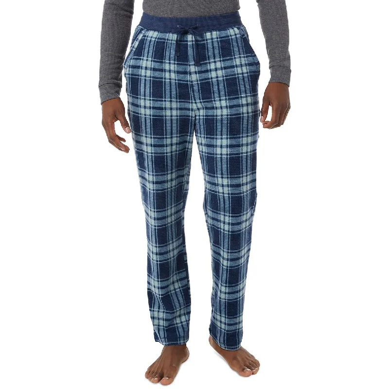 Versatile Heeled Sandals for Any Occasion---32 Degrees Heat Mens Drawstring Waist Plaid Sleep Pant