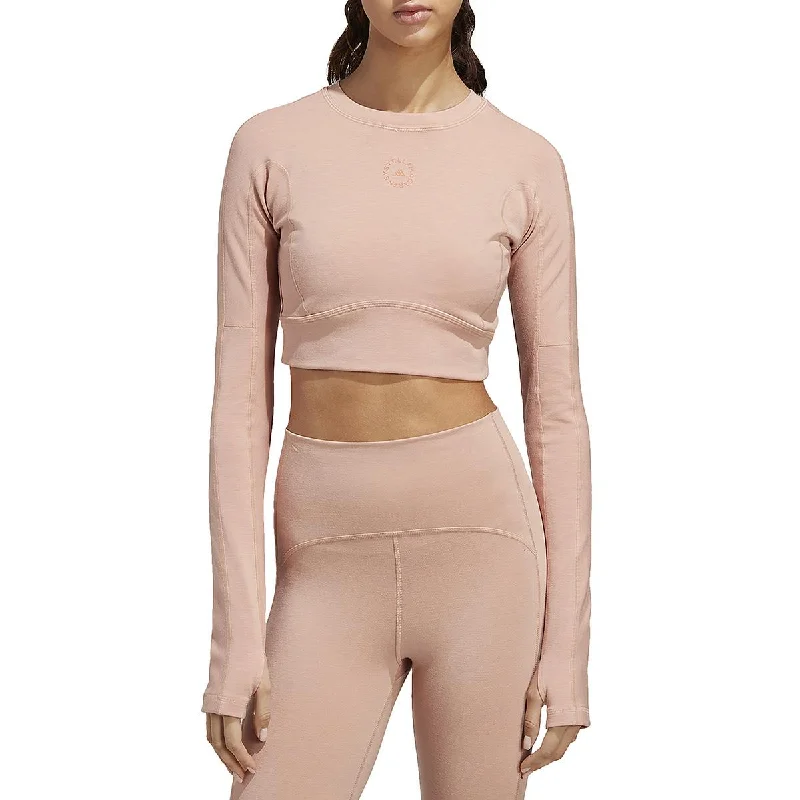 Versatile Heeled Sandals for Any Occasion---Adidas Stella McCartney Womens Open Back Athlete Crop Top