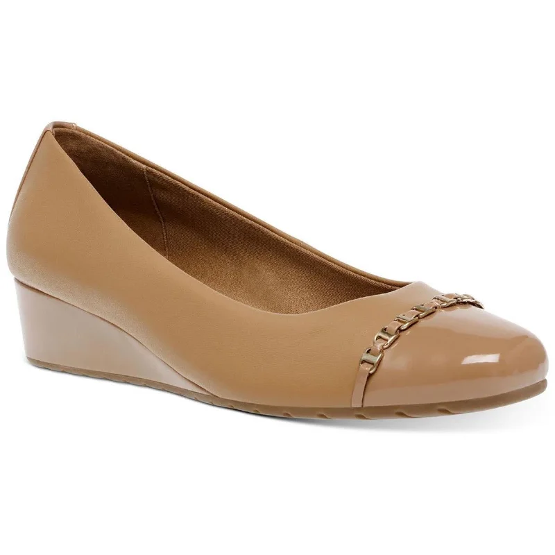 Stylish Slip-On Pumps for Quick Elegance---Anne Klein Womens Maysel Leather Slip On Ballet Flats