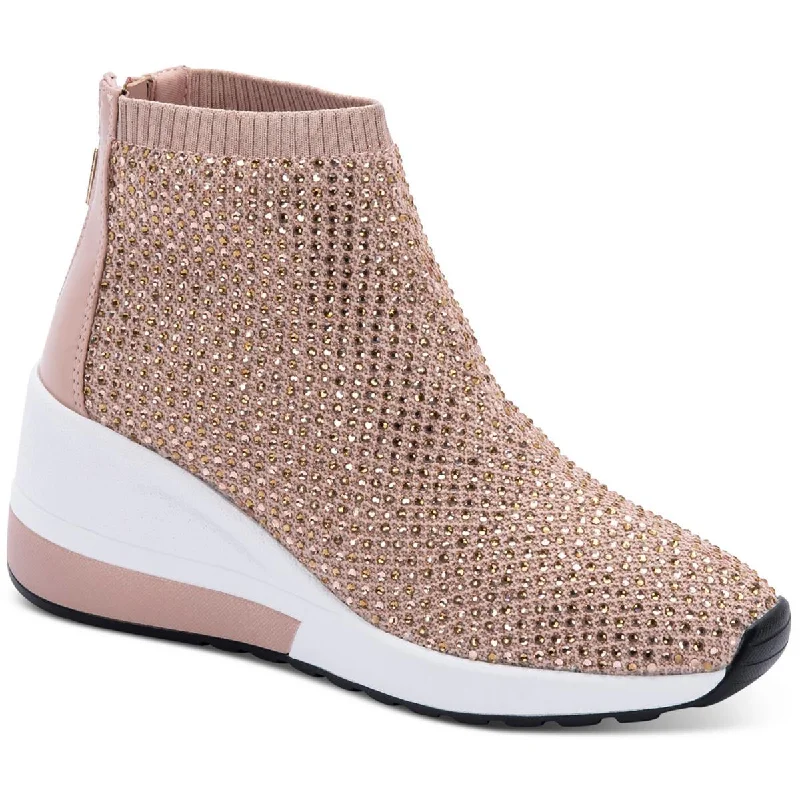 Aqua College Womens Kandice Embellished Lifestyle Casual And Fashion Sneakers---Chic Embellished Pumps for a Glamorous Look