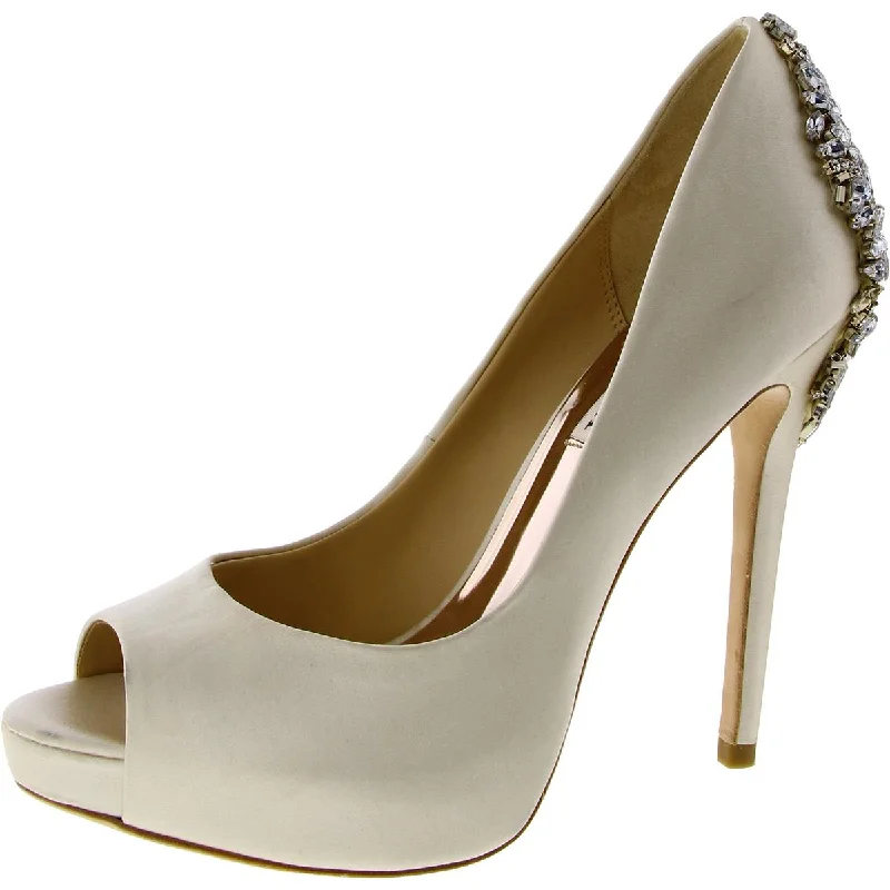 Badgley Mischka Womens Satin PumpsAffordable Satin Heels with a Luxe Touch