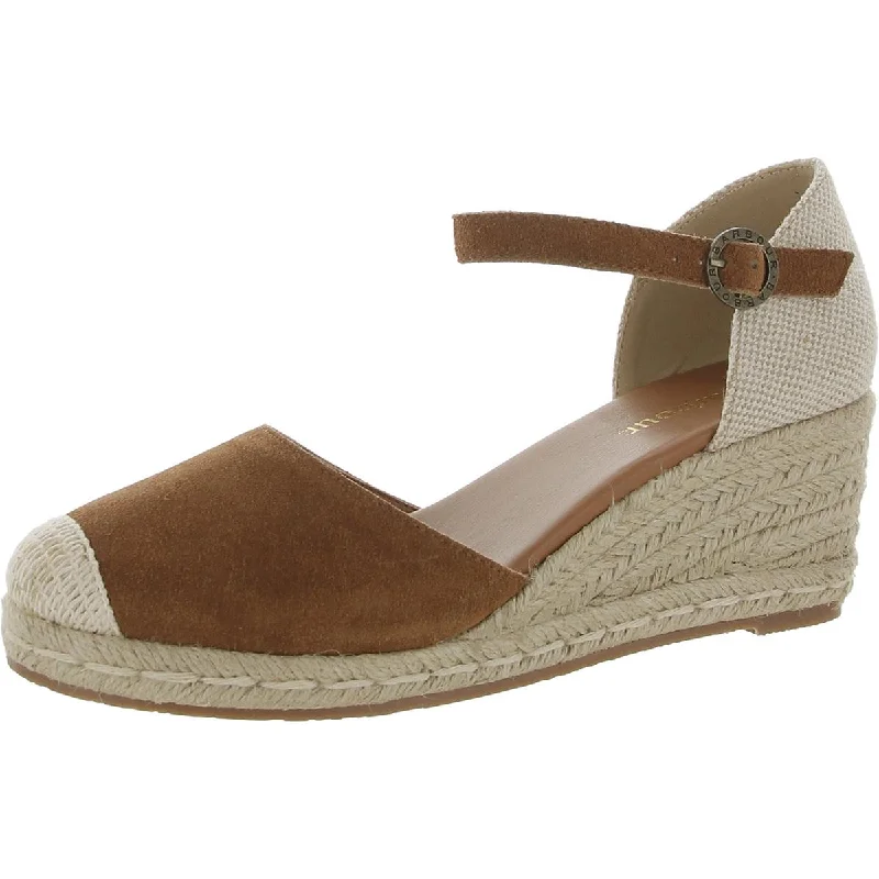 Stylish Ankle Strap Heels for Women--Barbour Womens FRANCES Almond toe Wedge Ankle Strap