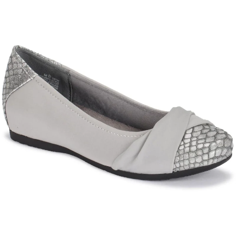 Baretraps Womens Misty Faux Leather Flats---Comfortable Leather Pumps for Office and Everyday Wear