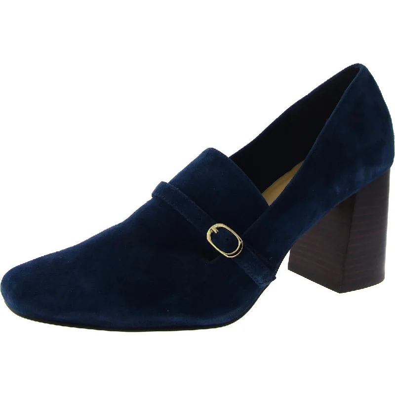 Affordable Suede Ankle Pumps for All-Day Wear--Bella Vita Womens Ashton Suede Slip-On Loafer Heels