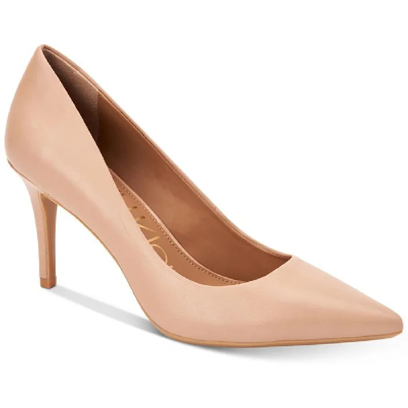 Stiletto Heel Pumps with Perfect Fit--Calvin Klein Womens Gayle Padded Insole Pointed Toe Heels-Fashionable & Classic