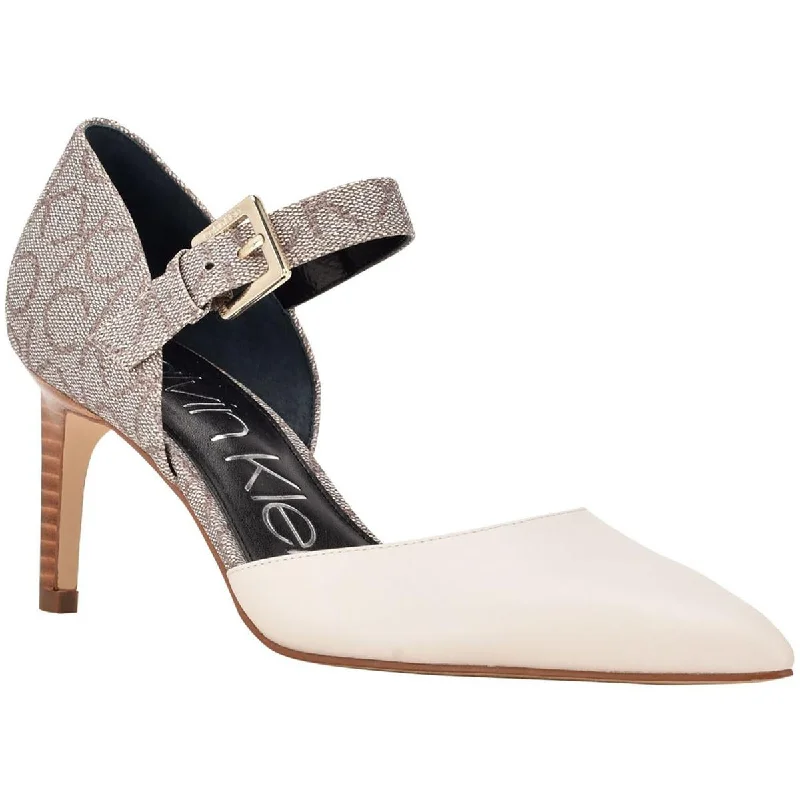 Trendy D'Orsay Pumps for Fashion-Forward Women---Calvin Klein Womens Sekin 2 Embossed Mary Janes D'Orsay Heels