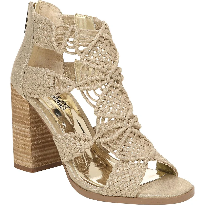 Stylish Open Toe Heels for Summer--Carlos by Carlos Santana Womens Nadia Macrame Open Toe Heels