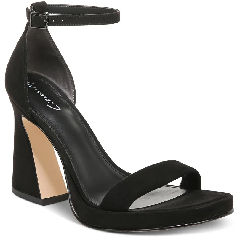 Stylish Open Toe Heels for Summer--Circus by Sam Edelman Womens Holmes Faux Leather Open Toe Block Heels