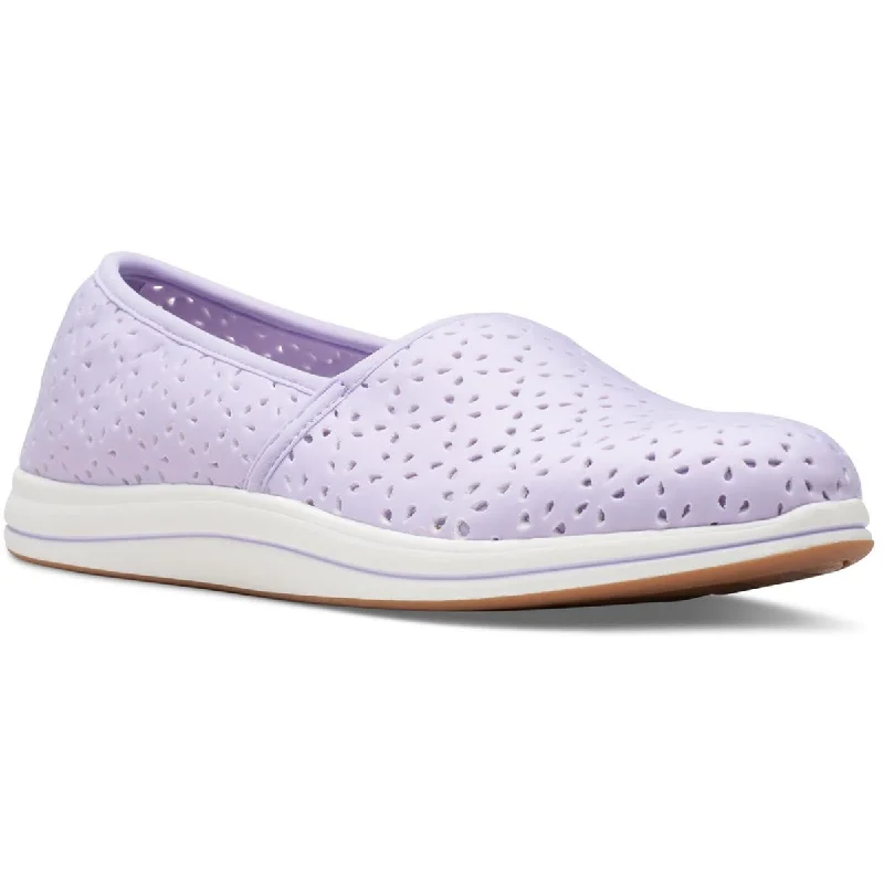 Versatile Heeled Sandals for Any Occasion---Cloudsteppers by Clarks Womens Breeze Emily Perforated Casual Slip-On Sneakers