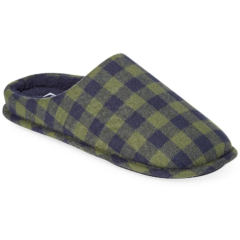 Versatile Heeled Sandals for Any Occasion---Club Room Mens Flannel Comfort Slide Slippers