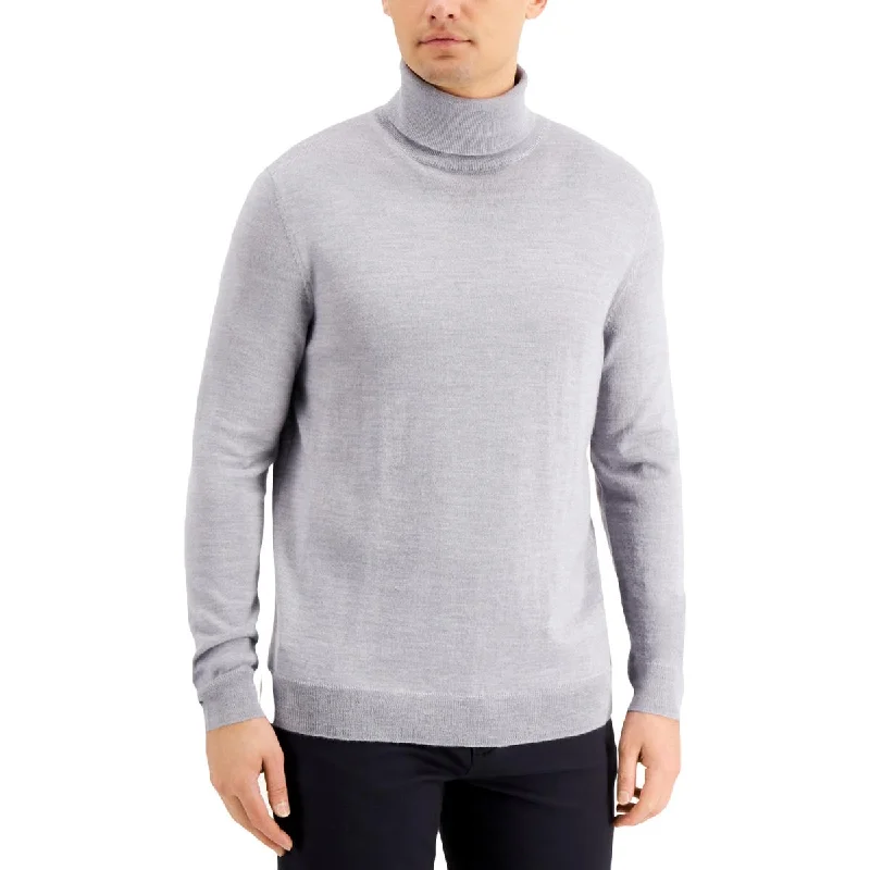 Versatile Heeled Sandals for Any Occasion---Club Room Mens Wool Blend Knit Turtleneck Sweater