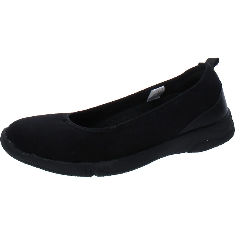 Stylish Slip-On Pumps for Quick Elegance---Dearfoams Womens Mia Round Toe Slip On Ballet Flats