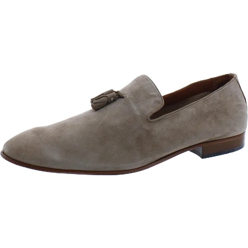 Affordable Suede Ankle Pumps for All-Day Wear--Donald J. Pliner Mens Tobias Suede Tassel Loafers