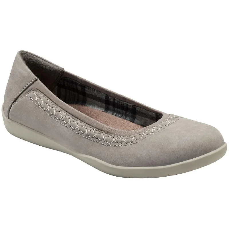 Versatile Heeled Sandals for Any Occasion---Earth Origins Womens Fable Nubuck Comfort Flats