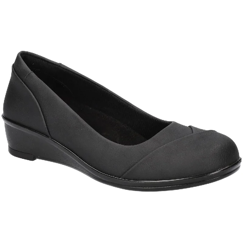 Trendy Chunky Heel Pumps for Casual Wear--Easy Street Womens Bernice Faux Leather Layered Loafers