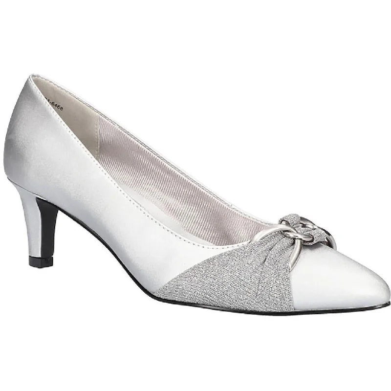 Easy Street Womens Electa Glitter Pumps---Trendy Glitter Heels for a Glamorous Look