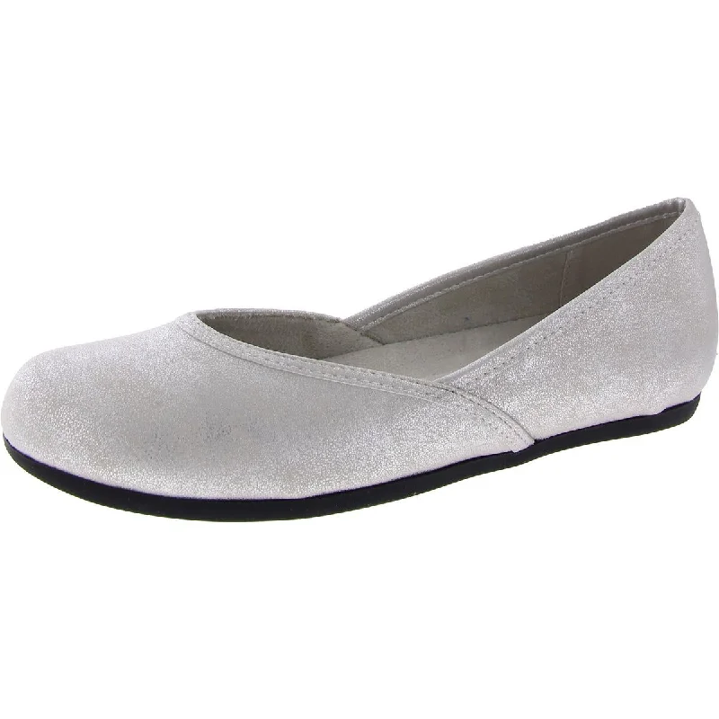 Stylish Slip-On Pumps for Quick Elegance---Easy Street Womens Tamar Slip On Casual Ballet Flats