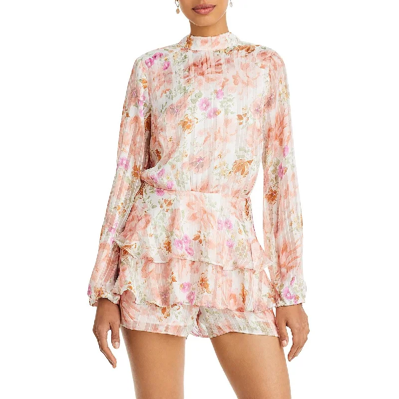 Versatile Heeled Sandals for Any Occasion---Endless Rose Womens Tiered Floral Romper