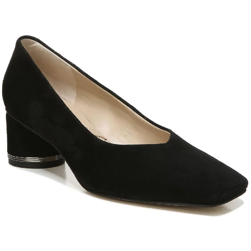 Franco Sarto Womens Pisa Padded Insole Square Toe Pumps---Durable Square Toe Block Heels for Everyday Use