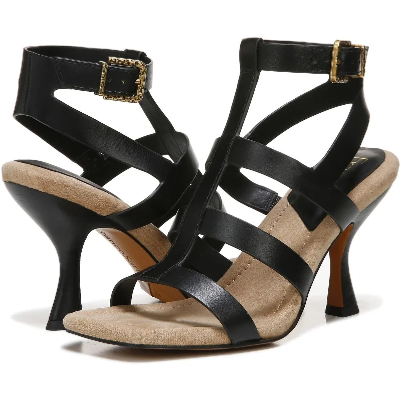 Stylish Ankle Strap Heels for Women--Franco Sarto Womens Rine 2 Leather Ankle Strap Heels