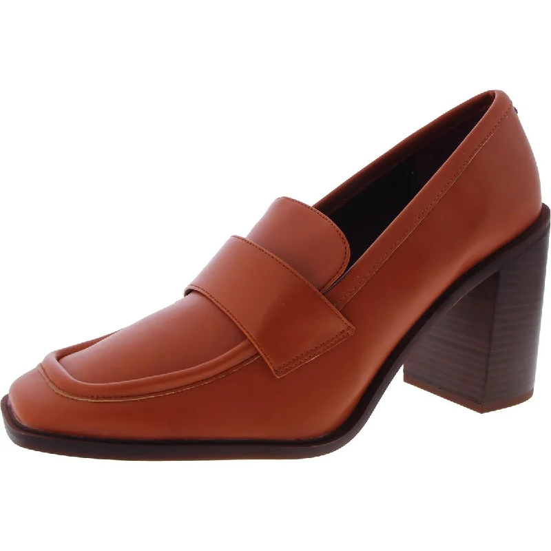 Trendy Chunky Heel Pumps for Casual Wear--Franco Sarto Womens Storey Faux Leather Block Heels