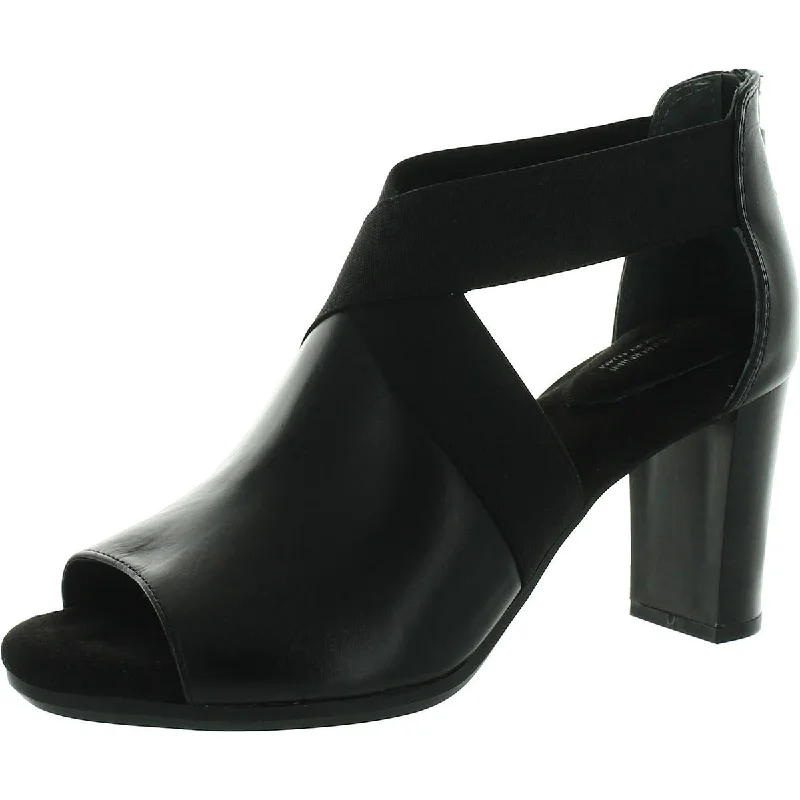 Giani Bernini Womens Averie Leather Ankle Pumps---Comfortable Leather Pumps for Office and Everyday Wear