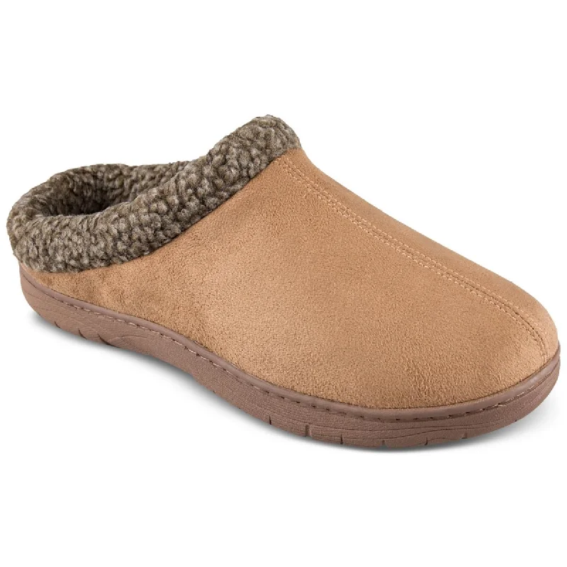 Affordable Suede Ankle Pumps for All-Day Wear--Haggar Mens Faux Suede Slip On Loafer Slippers