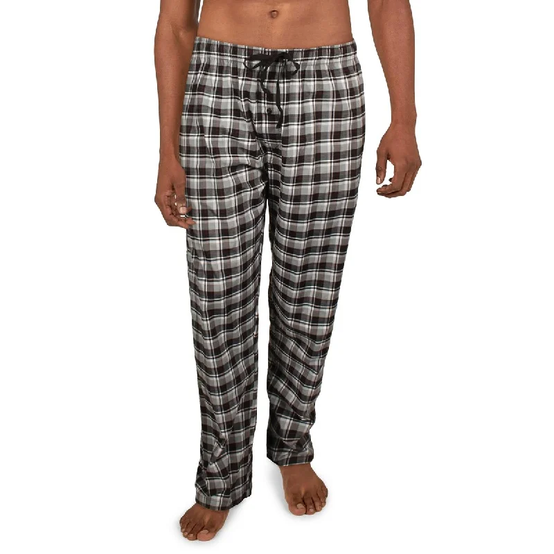 Versatile Heeled Sandals for Any Occasion---Hanes Mens Cotton Plaid Sleep Pant