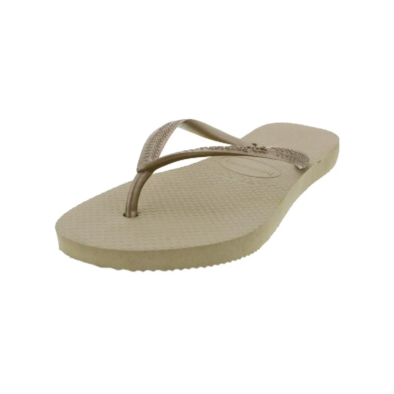 Versatile Heeled Sandals for Any Occasion---Havaianas Girls Signature Textured Flip-Flops