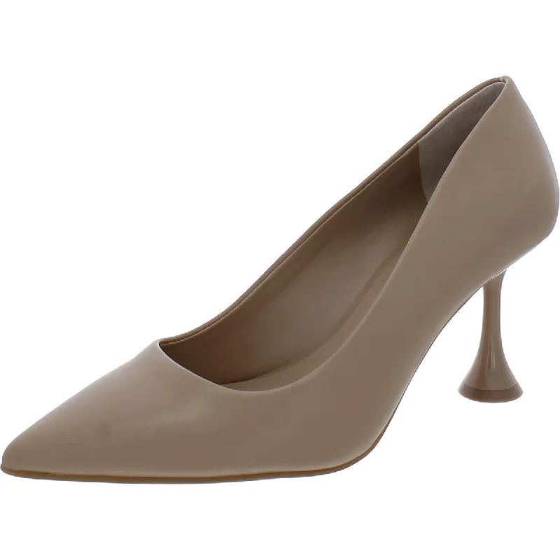 INC Womens Faux Leather Pumps---Comfortable Leather Pumps for Office and Everyday Wear