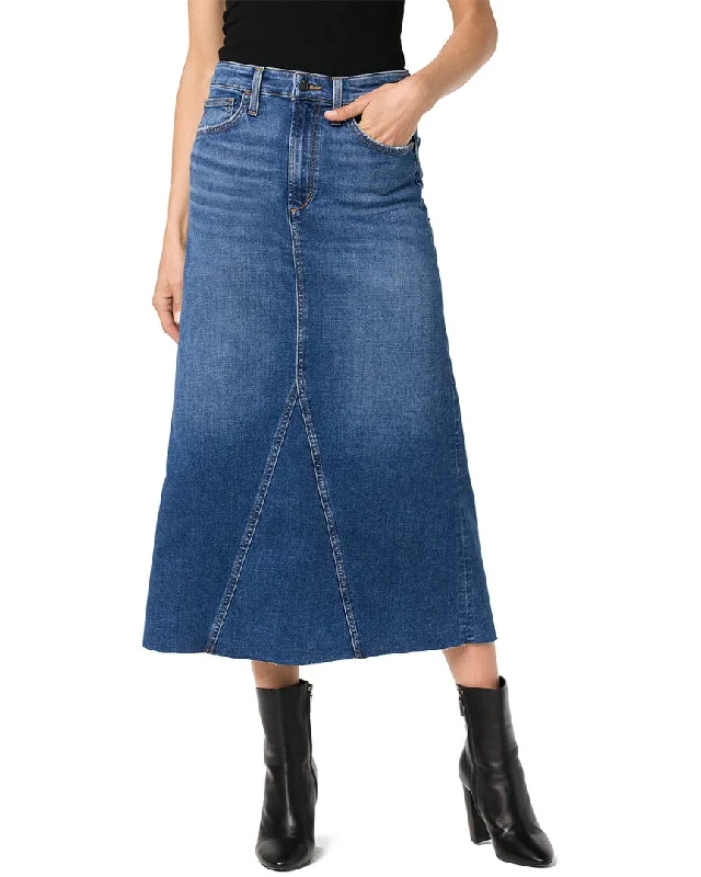 Women's long denim skirts for elegant fashion -JOE’S Jeans The Denim Maxi Skirt