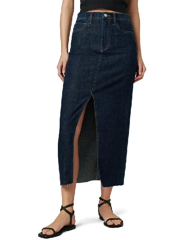 Women's black denim skirts for evening wear -JOE’S Jeans The Eva Maxi Skirt