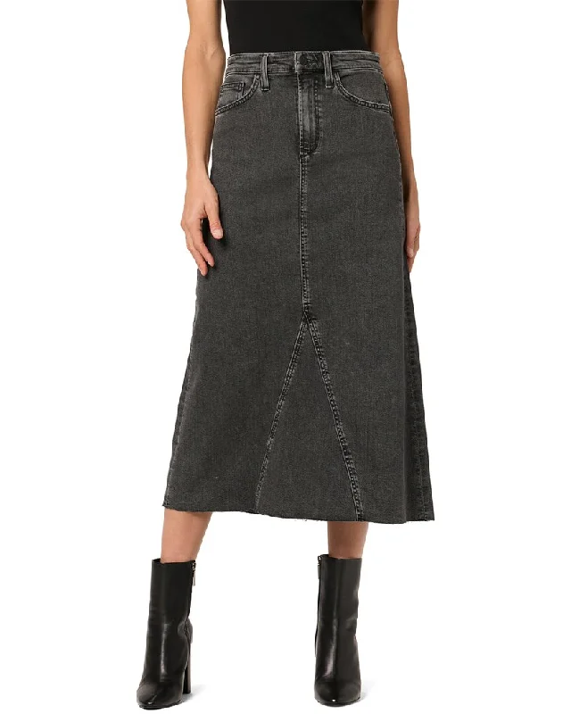 Women's distressed denim skirts for street style -JOE'S Jeans Denim Maxi Skirt