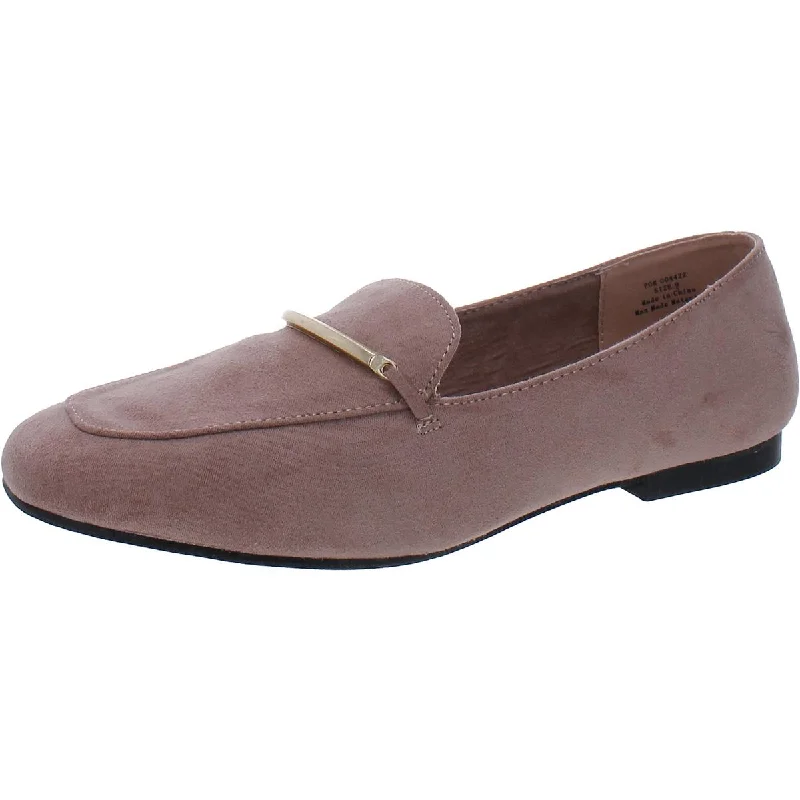 Journee Collection Womens Faux Suede Loafer Flat Shoes