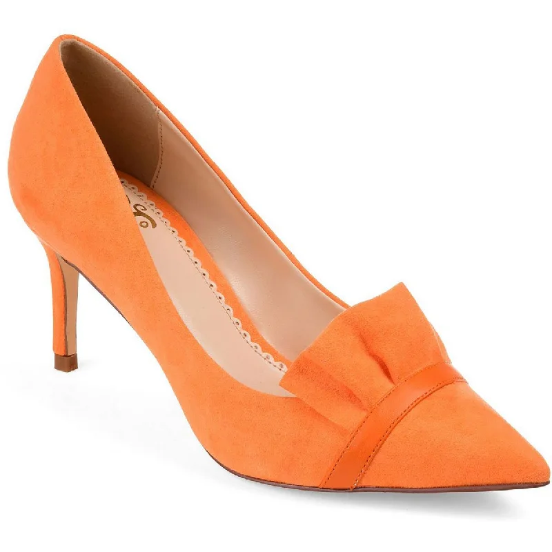 Journee Collection Womens Faux Suede Pumps