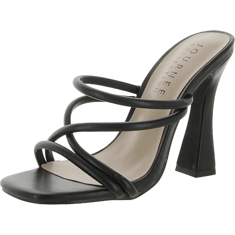 Journee Collection Womens Patent Strappy Pumps