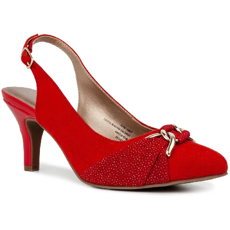 Stiletto Heel Pumps with Perfect Fit--Karen Scott Womens Giselee Pointed Toe Slip On Pumps-Fashionable & Classic