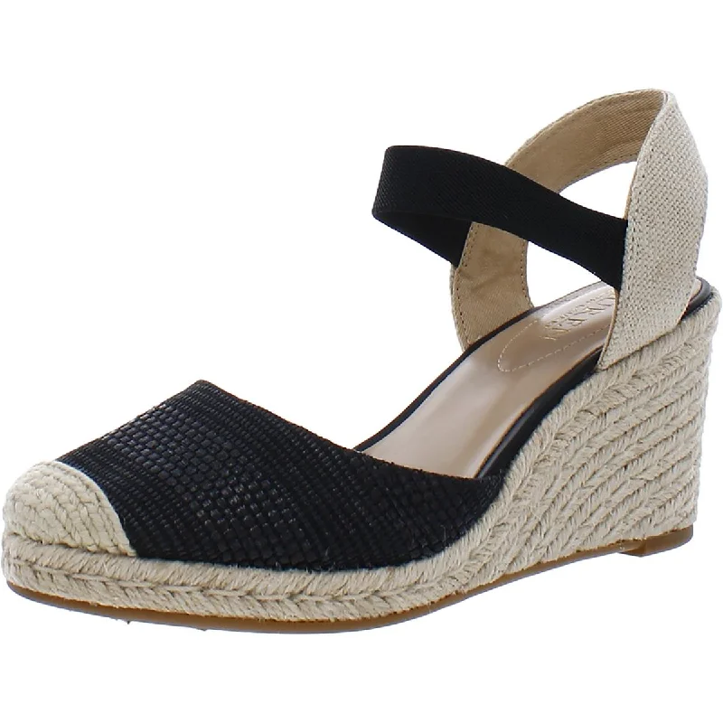 Stylish Ankle Strap Heels for Women--Lauren Ralph Lauren Womens Pearle Wedges Ankle Strap Espadrille Heels