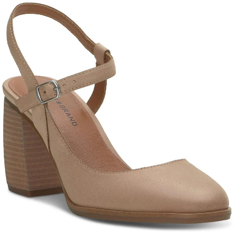 Stylish Ankle Strap Heels for Women--Lucky Brand Womens Xarissa Leather Dressy Ankle Strap