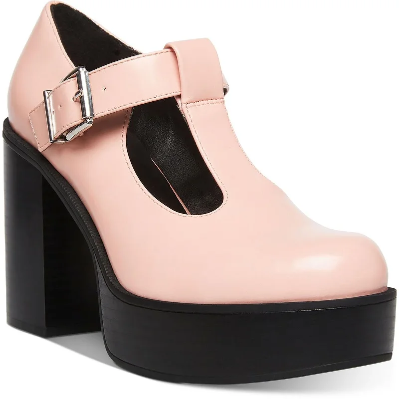 Stylish Platform Heels for Extra Height--Madden Girl Womens Roony Buckle Platform Mary Janes