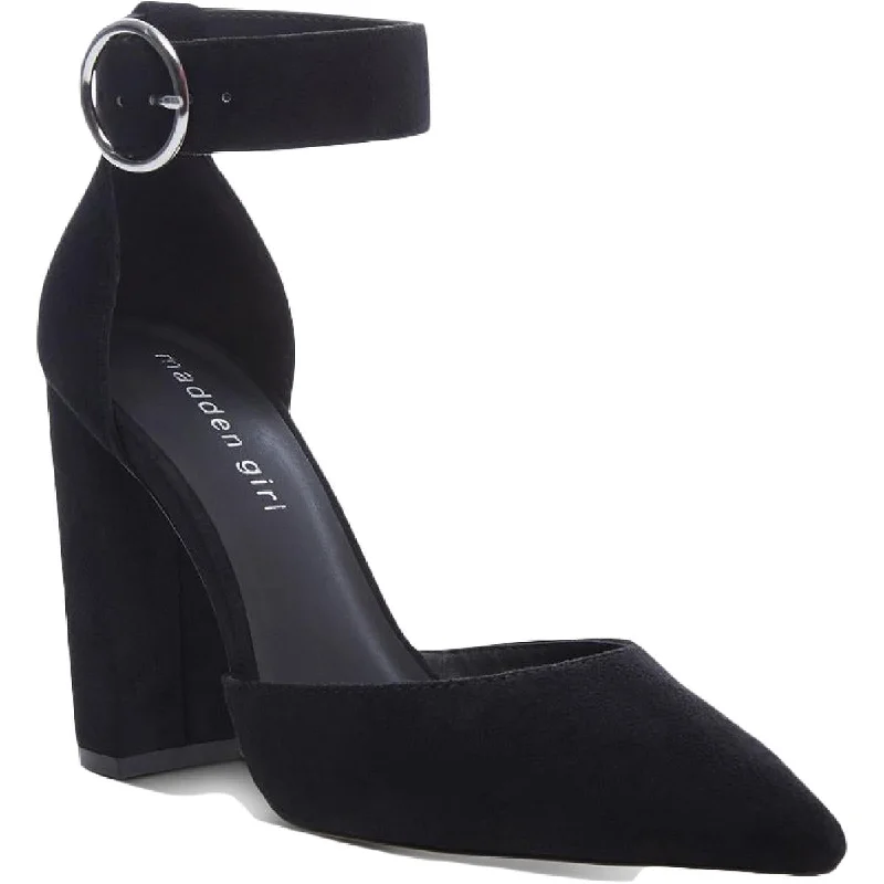 Stylish Ankle Strap Heels for Women--Madden Girl Womens Saaxon Padded Insole Ankle Strap Pumps